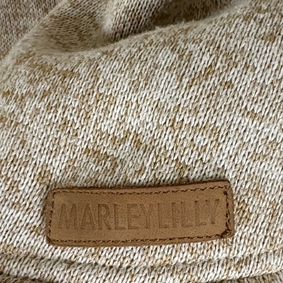 Marleylilly Sherpa Women's Pullover Lt. Brown Gold Snaps Size Medium - Picture 2 of 11